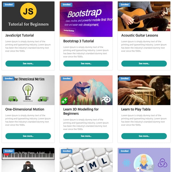 Edufire e-learning theme