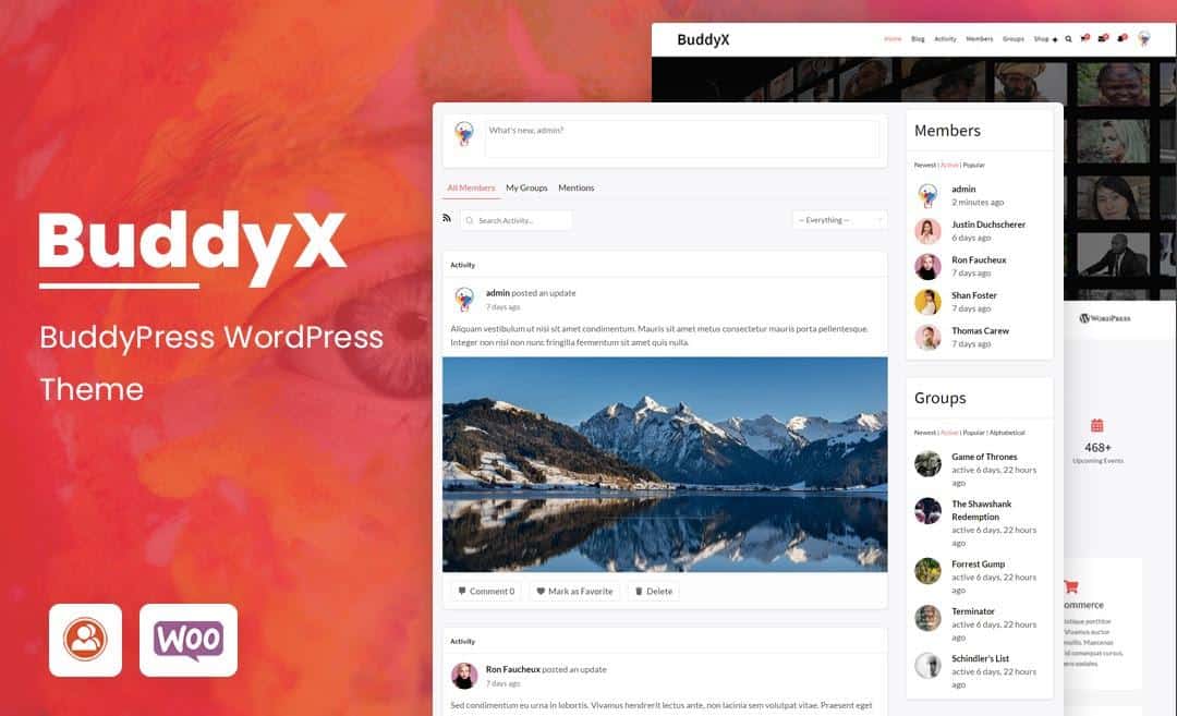 Free community WordPress theme