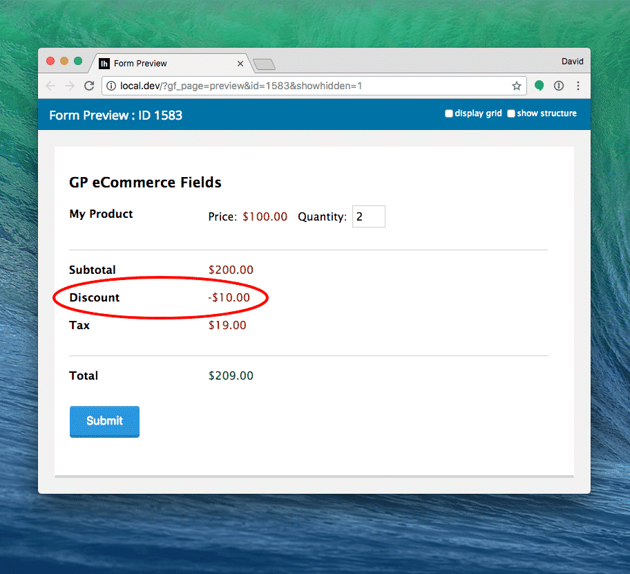 Sneak peek your Form