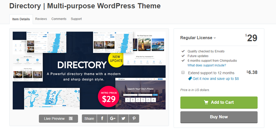 Directory Theme WordPress Directory Theme