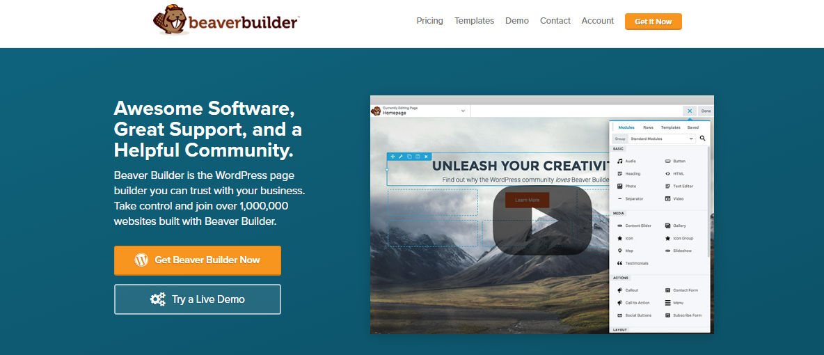 Beaver Builder- Avada vs Beaver Builder vs Divi