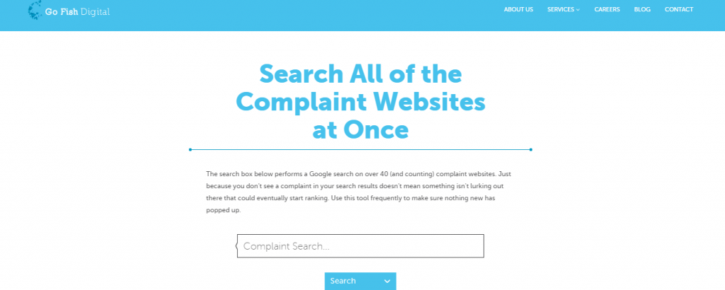 Go Fish Digital Complaint Search