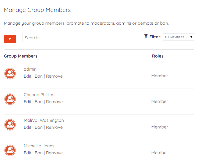 BuddyPress Group Invites