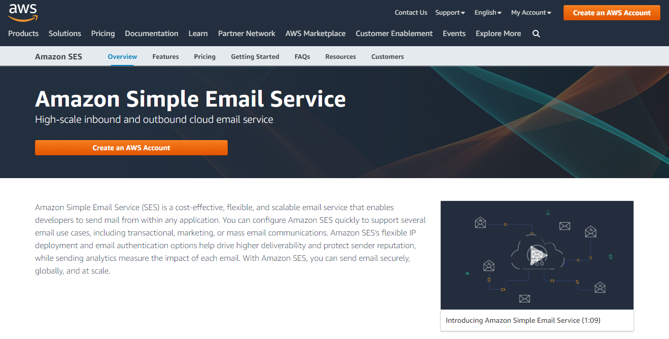Amazon SES- SMTP server