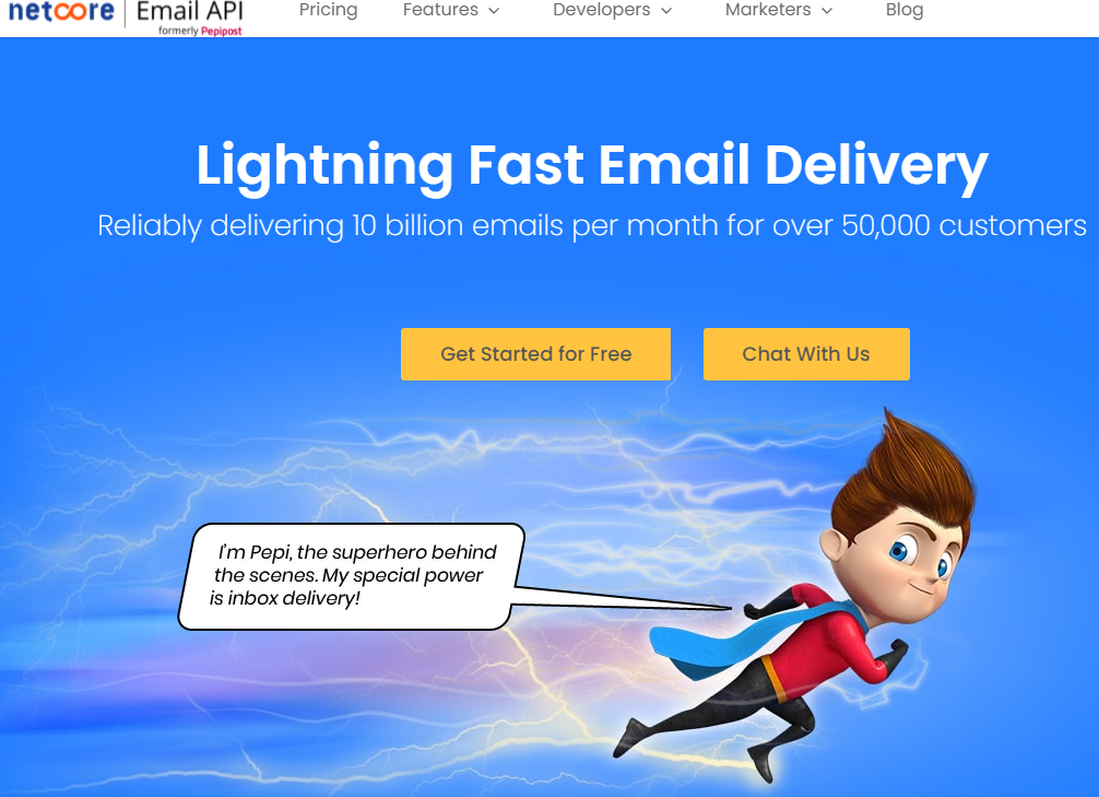 Pepipost- SMTP server