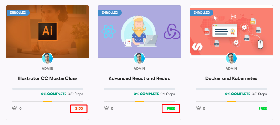 course access mode, Related Courses Add-on for WordPress LMS