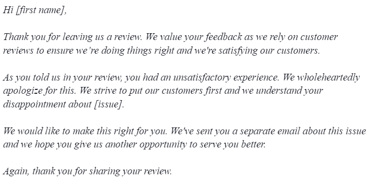 Online Reviews