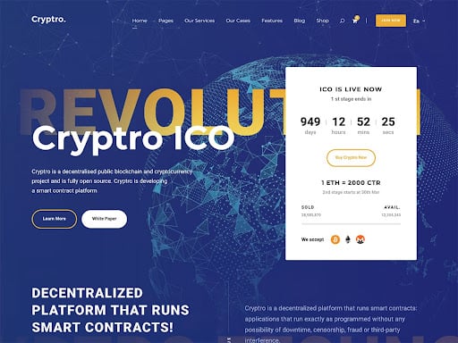 WordPress Cryptocurrency Themes