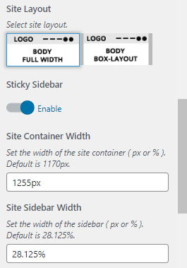 Customizer Setting & Branding Options
