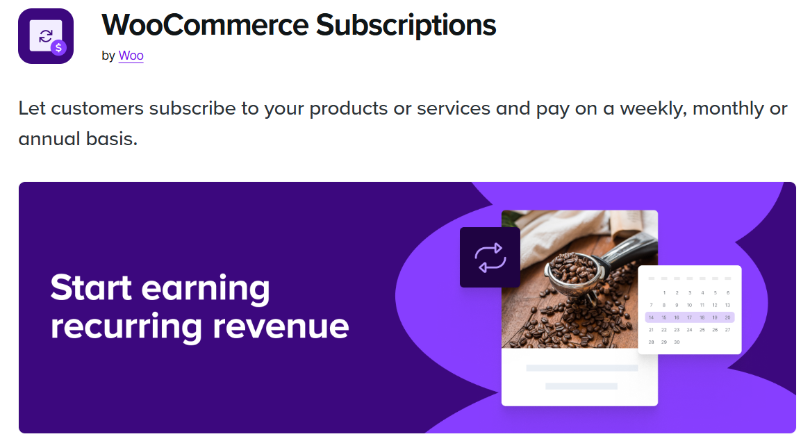 WooCommerce Subscriptions by WooCommerce
