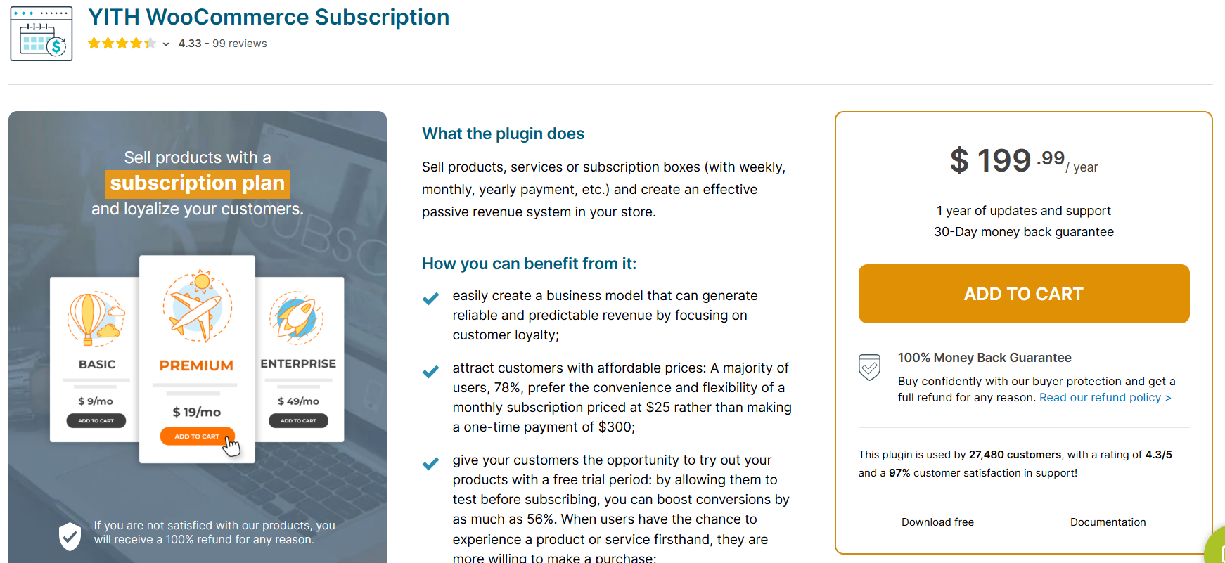 Yith WooCommerce Subscription Plugin