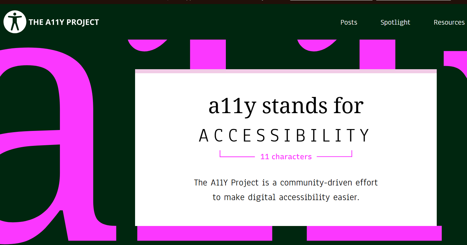 a11y – Accessibility Plugin
