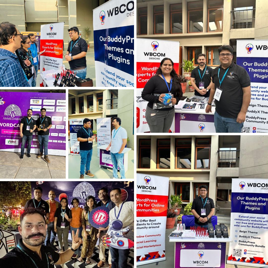 Wbcom Designs at Wordcamp Ahmedabad