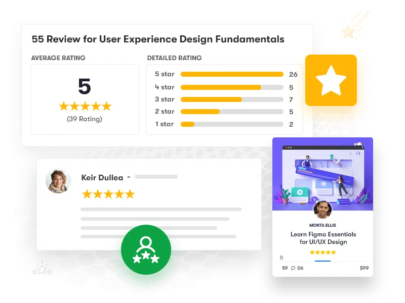 Engaging Course Review Feature