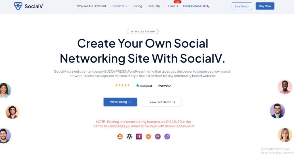 SocialV theme