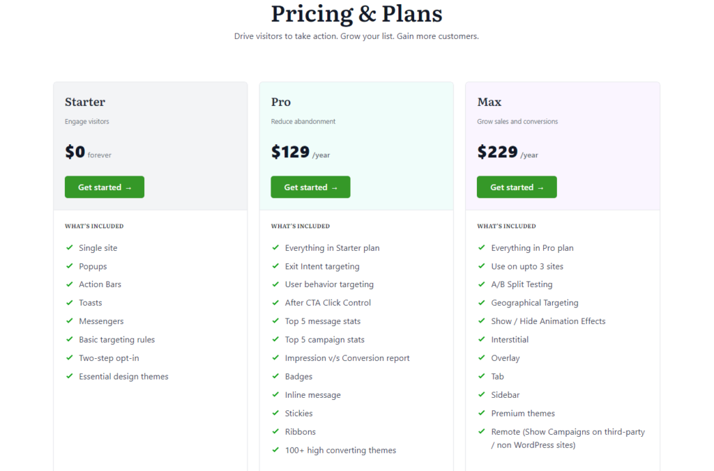 Icegram Engage Pricing