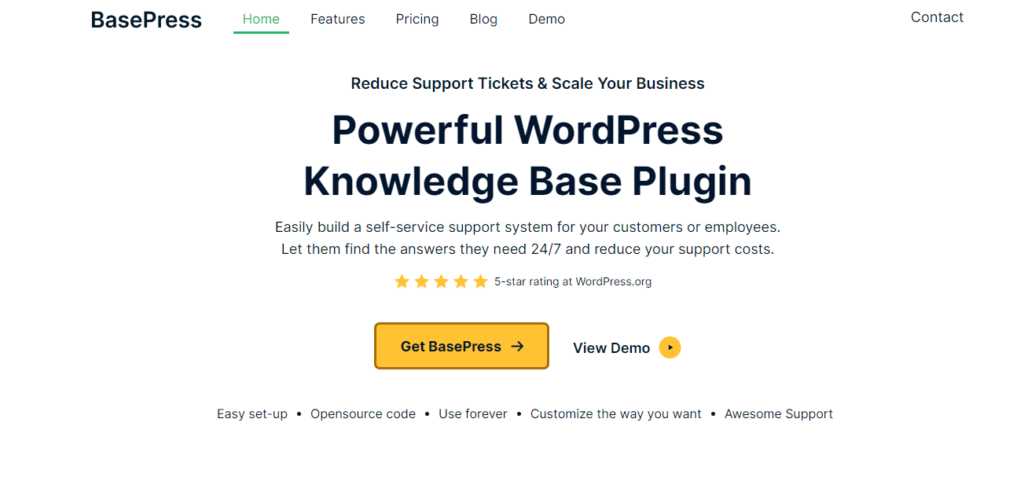 BasePress plugin- Heroic Knowledge Base