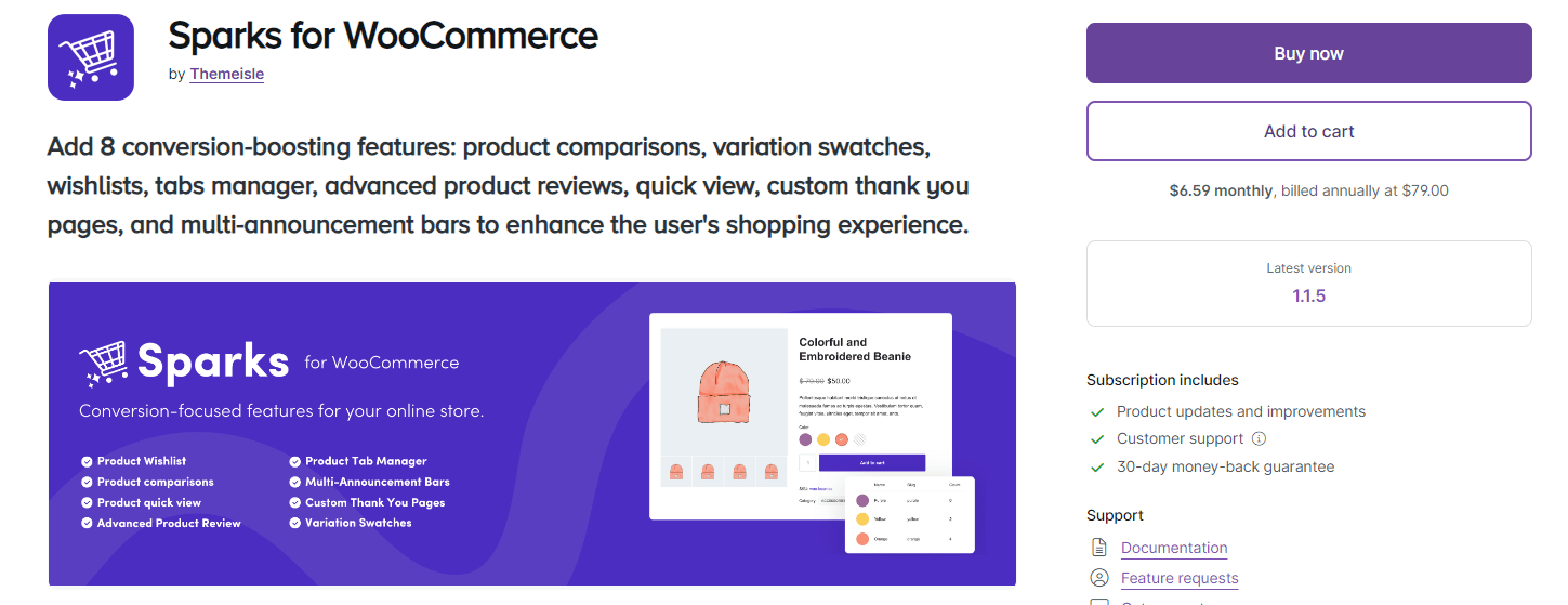 Sparks for WooCommerce