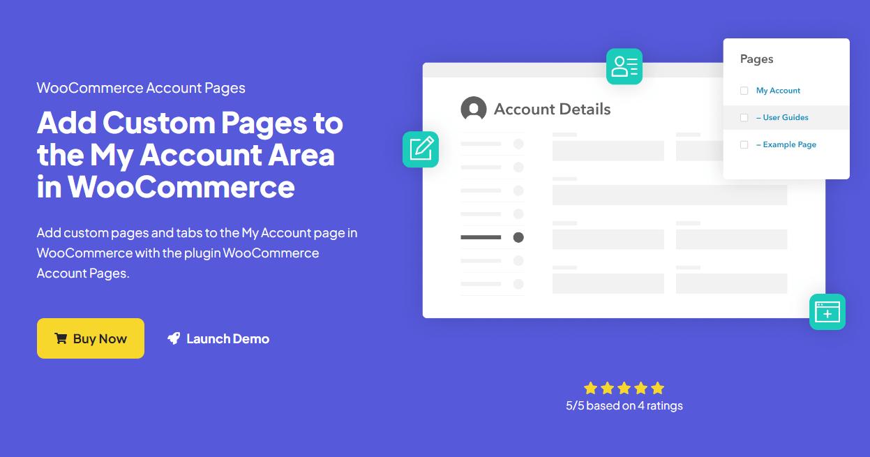 WooCommerce Account Pages