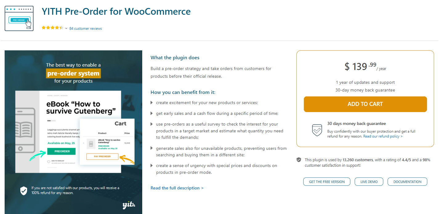 YITH Pre-Order for WooCommerce