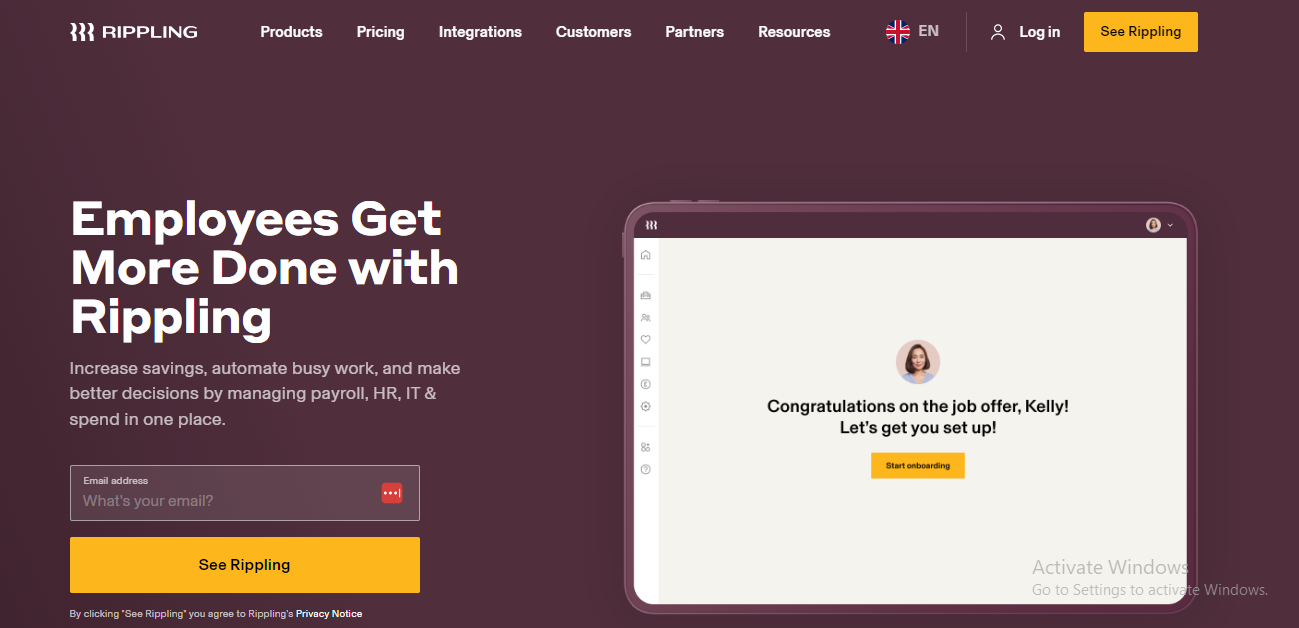 Rippling- HRMS Software