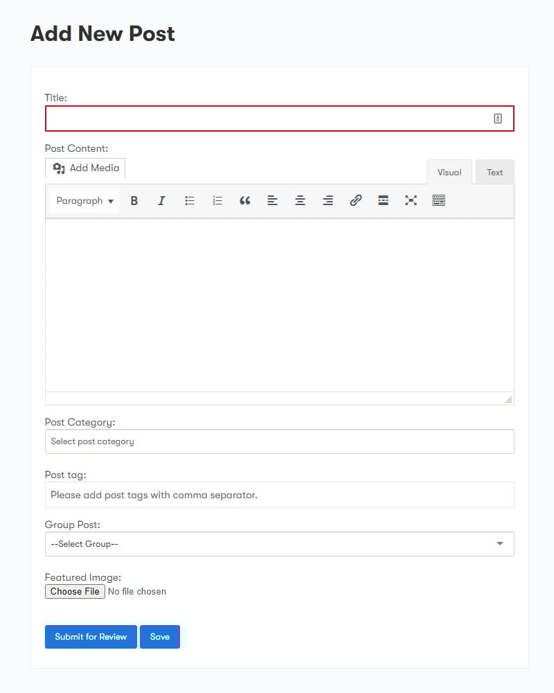 BuddyPress member blog plugin