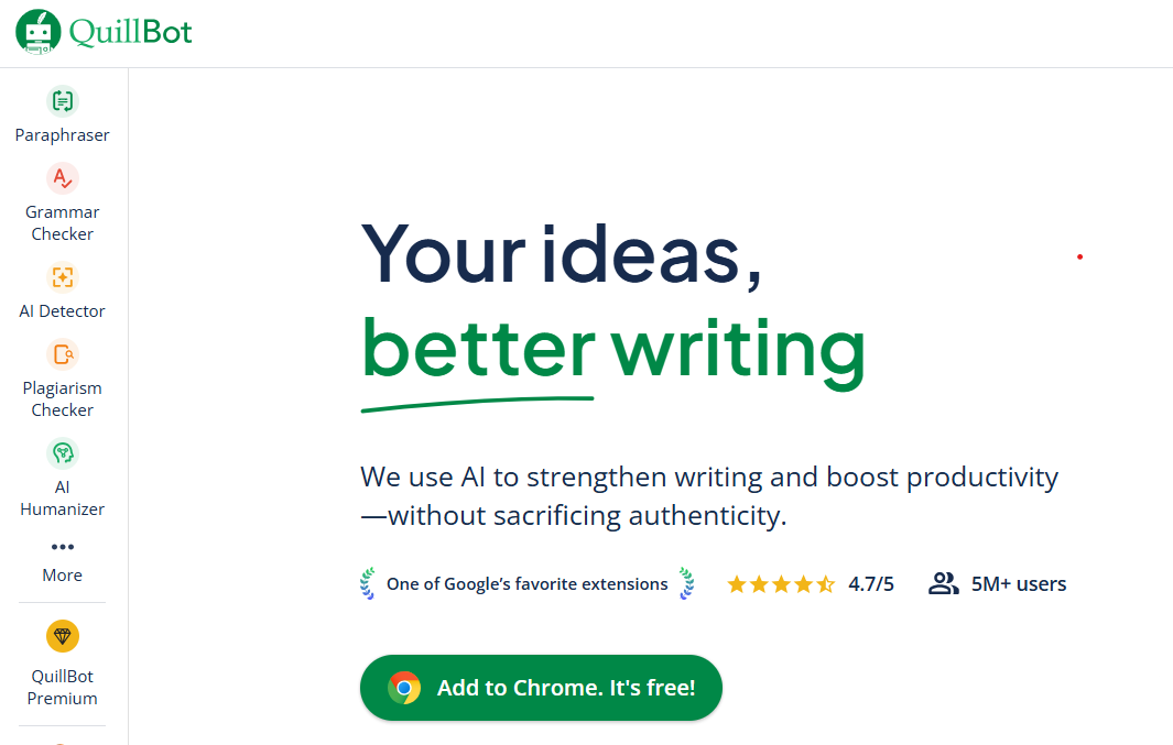 QuillBot- AI Sentence Shorteners