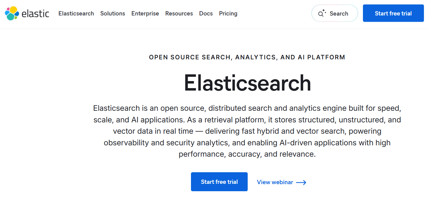 Elasticsearch- Best Ai Search Tools