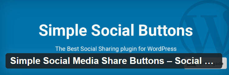 simple social buttons
