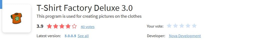 Software for T-Shirt Design