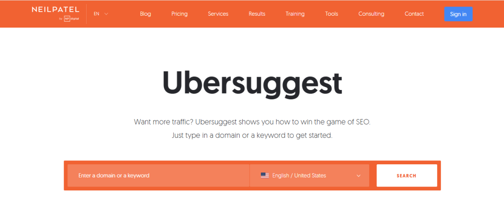 Ubersuggest