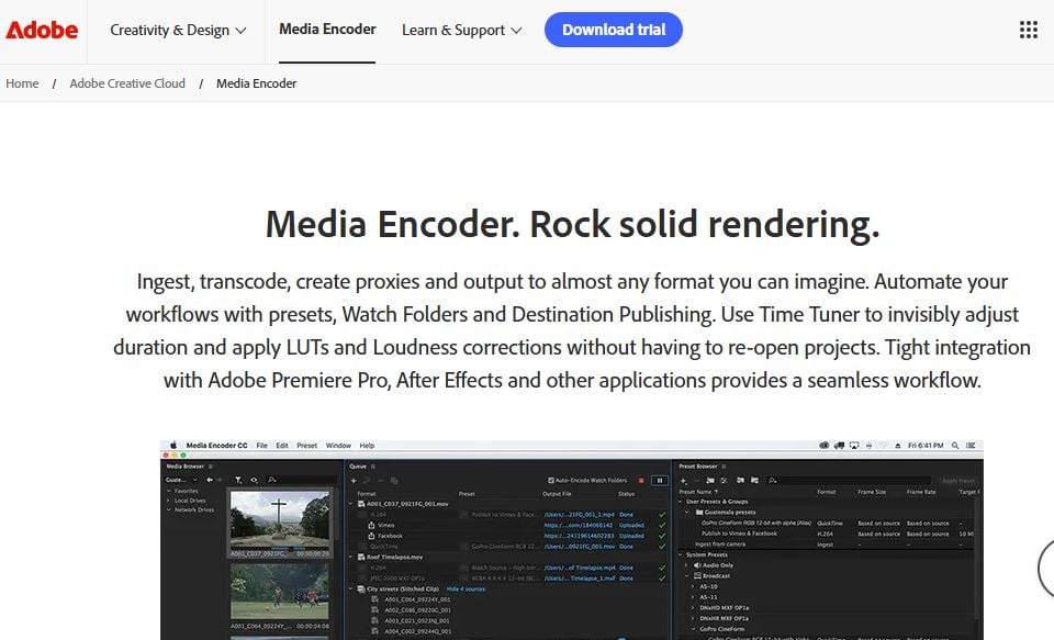 Software for Video Compression