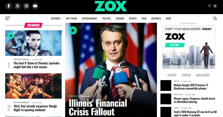 WordPress Theme for Magazines