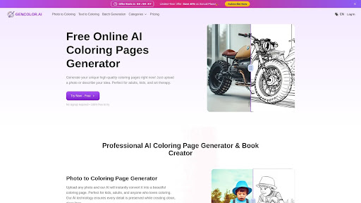 GenColor AI- AI Coloring Page