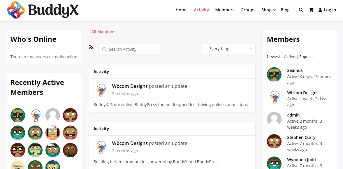 Pre-Built Community Page