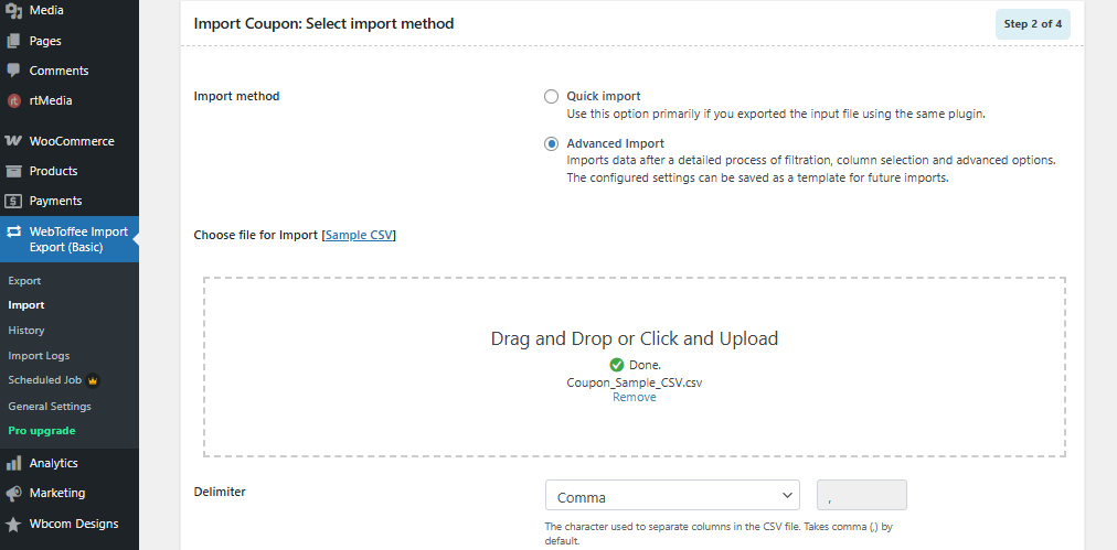 Export and Import WooCommerce Orders & Coupons