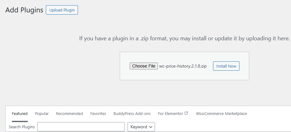 Show Price History in WooCommerce