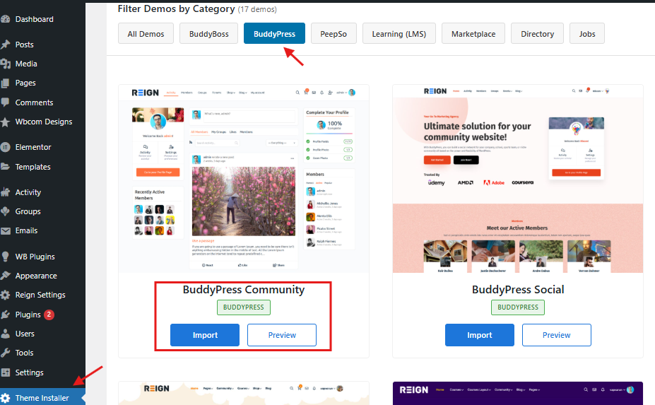 Reign Community Demo