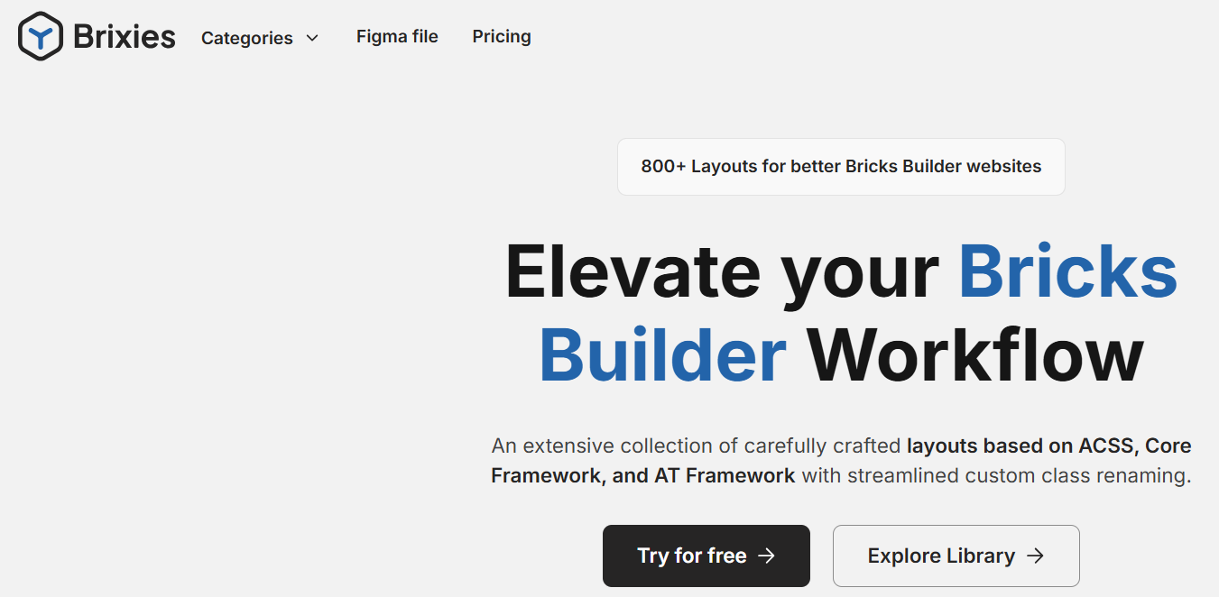 Brixies- Bricks Builder Add-Ons
