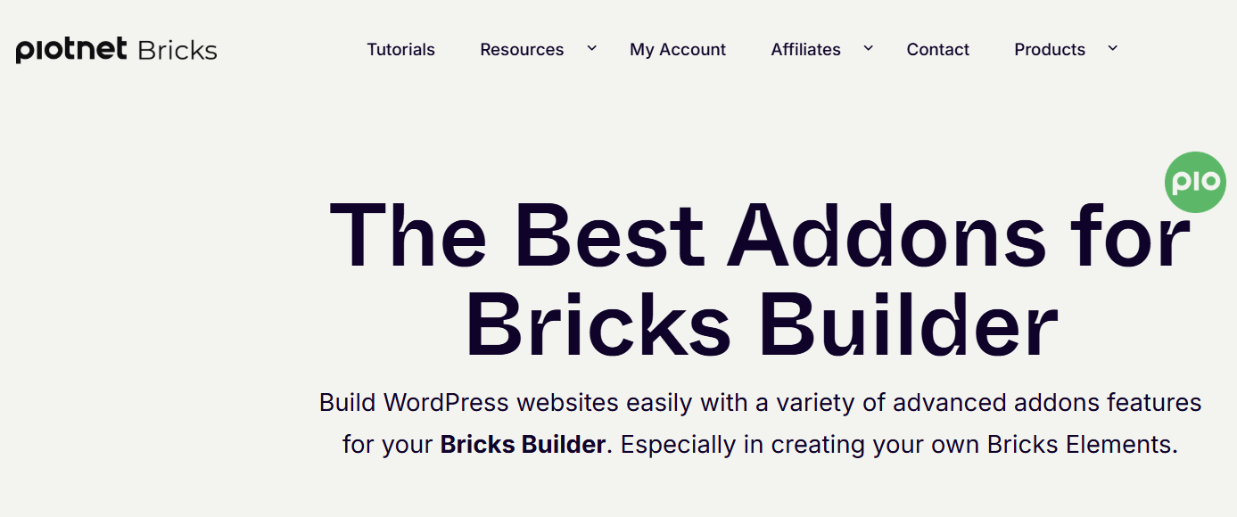 Piotnet Bricks PAB- Bricks Builder Add-Ons