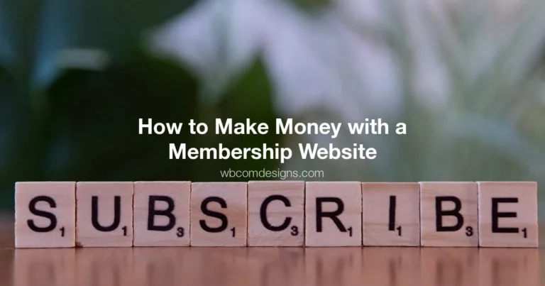 Membership website monetization models