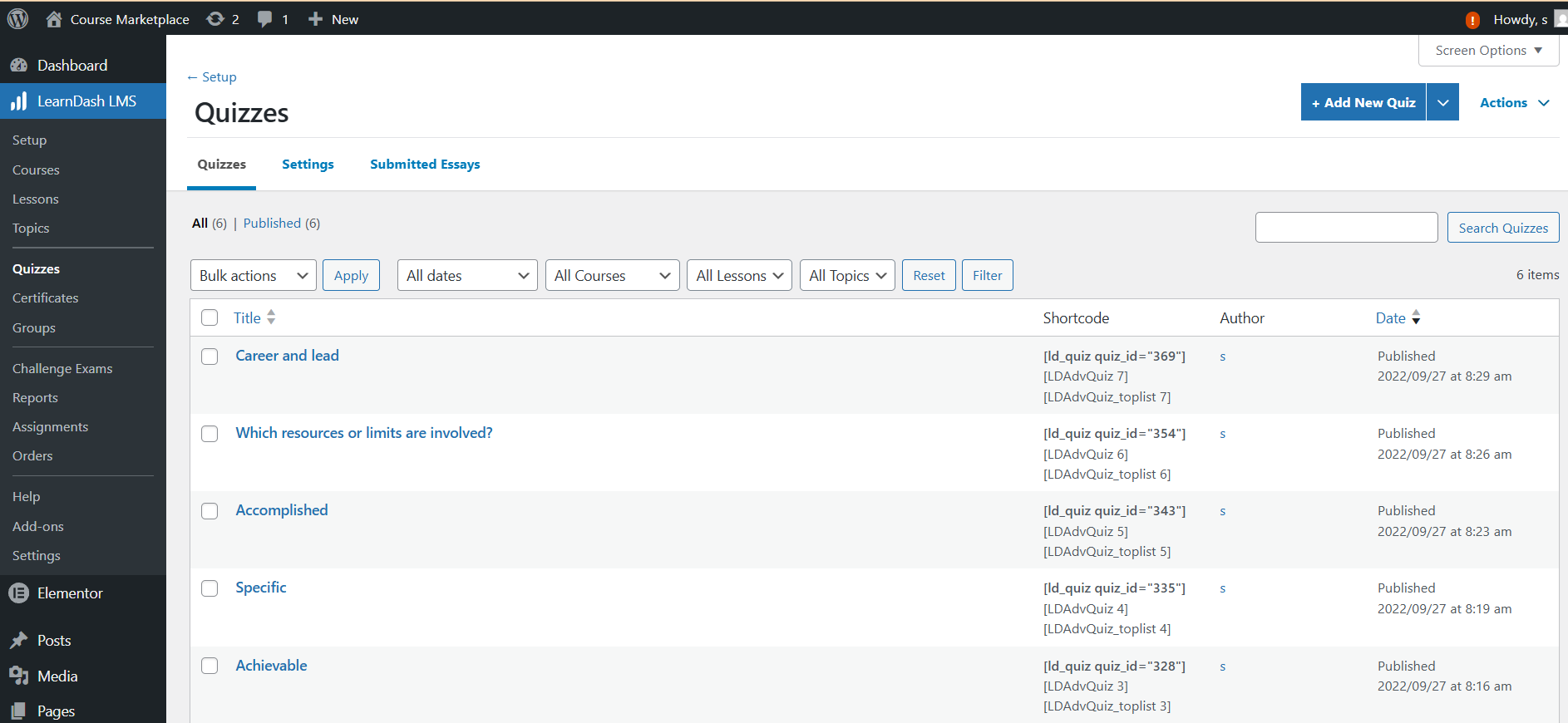 add quizzes- Sell Online Courses