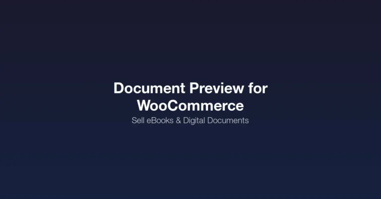 Document Preview for WooCommerce plugin to sell eBooks and digital documents