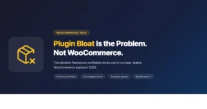 WooCommerce plugin bloat 2026: how profitable stores run lean stacks without conflicts