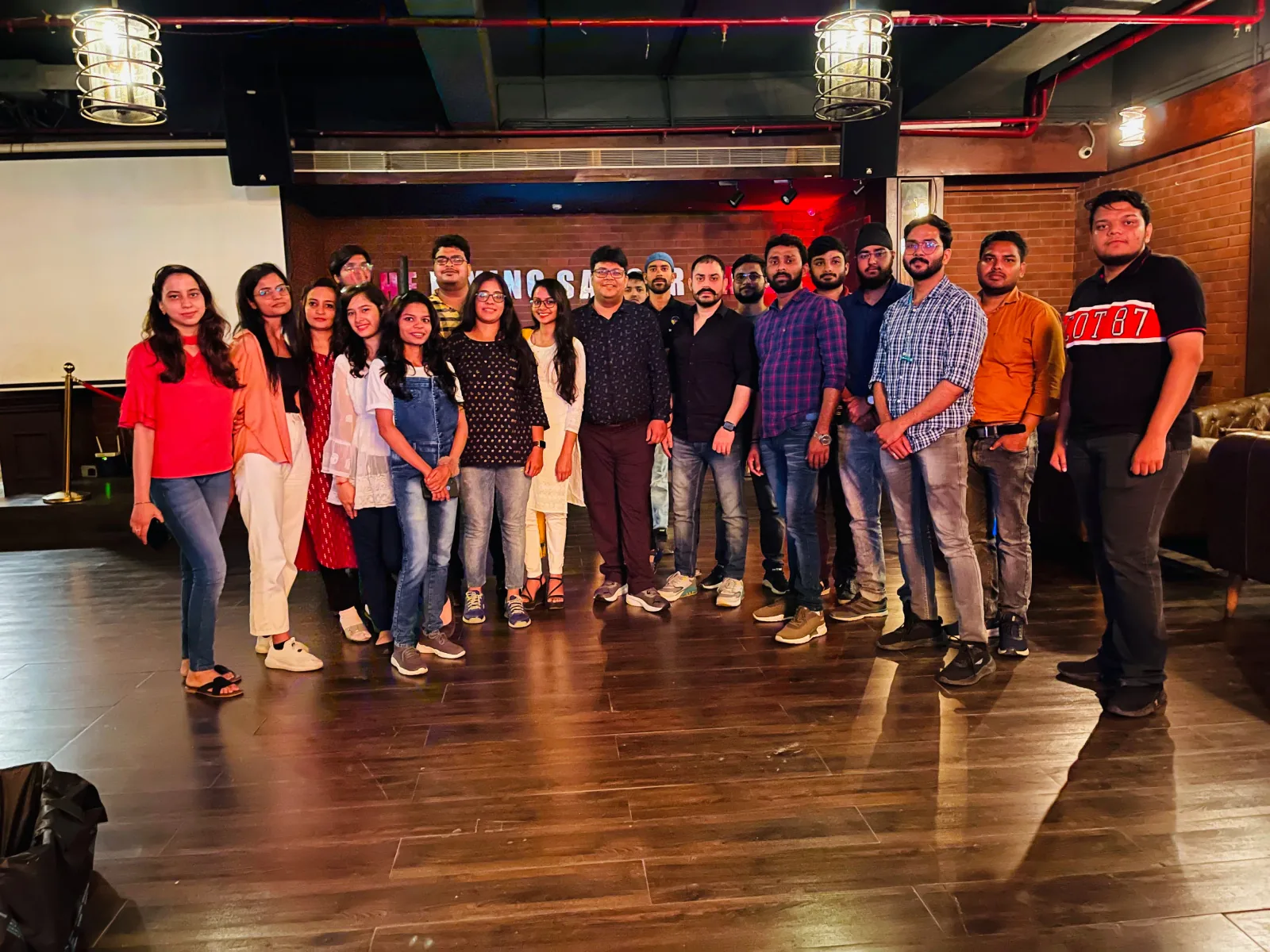 Team members collaborating in the Panchkula office