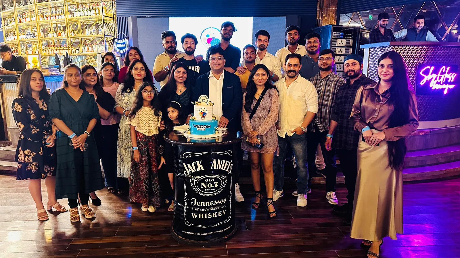 Wbcom Designs team at a milestone gathering