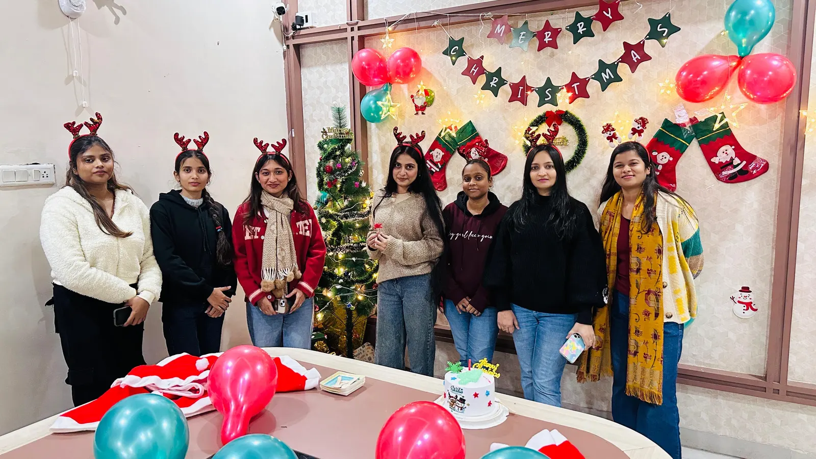Team photo at a Wbcom Designs office event