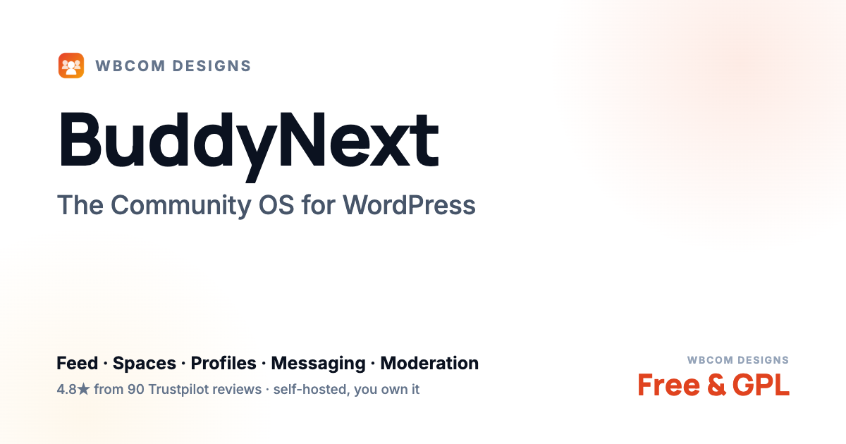 BuddyNext - A Complete, Free Community Platform for WordPress