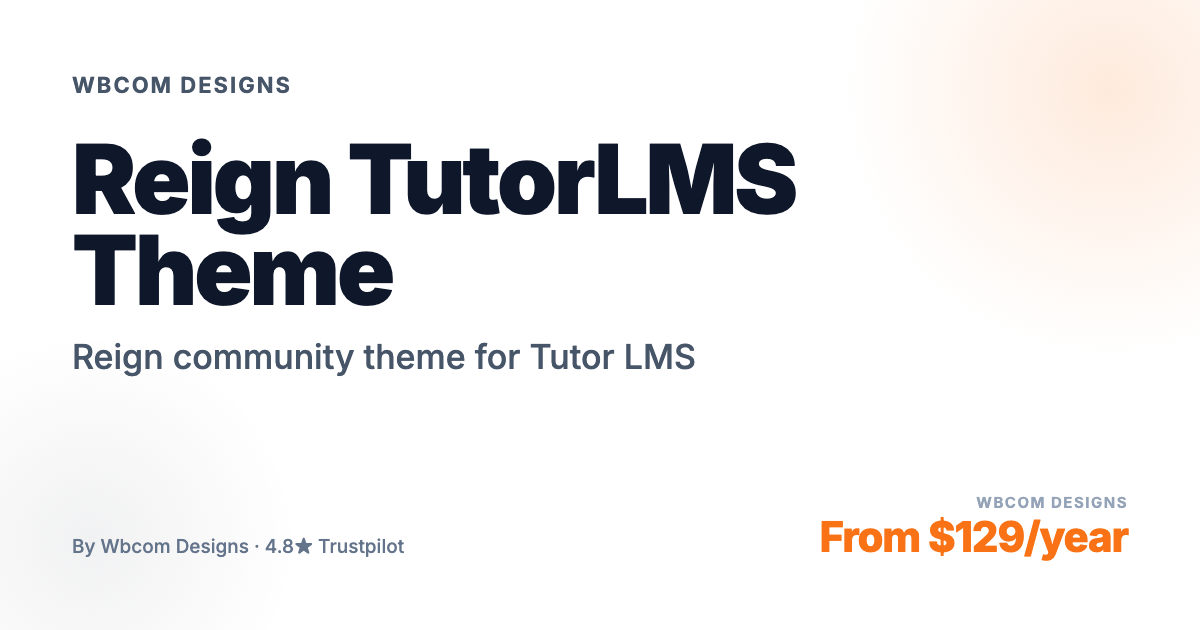 Tutor LMS Community Theme Bundle - Reign TutorLMS