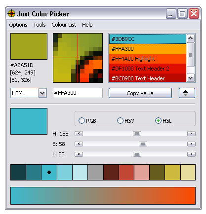 Color Picker tools